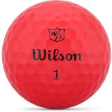 Wilson Staff Duo Soft Golfbälle 2023 - Rot - 1 DUTZEND